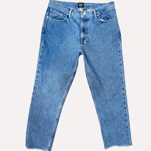 BDG Urban Outfitters Men's Dad Slim Jeans 32x32 Raw Hem Dadcore Streetwear